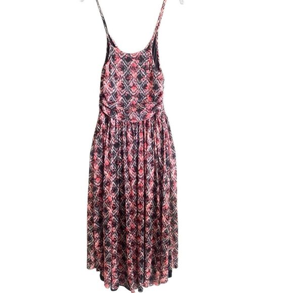 NWT Free People Peacemaker Red/Black Midi Dress. Size Medium - Picture 5 of 9